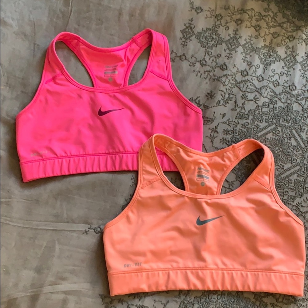Nike Pro M Sports Bra Bundle Pink & Coral